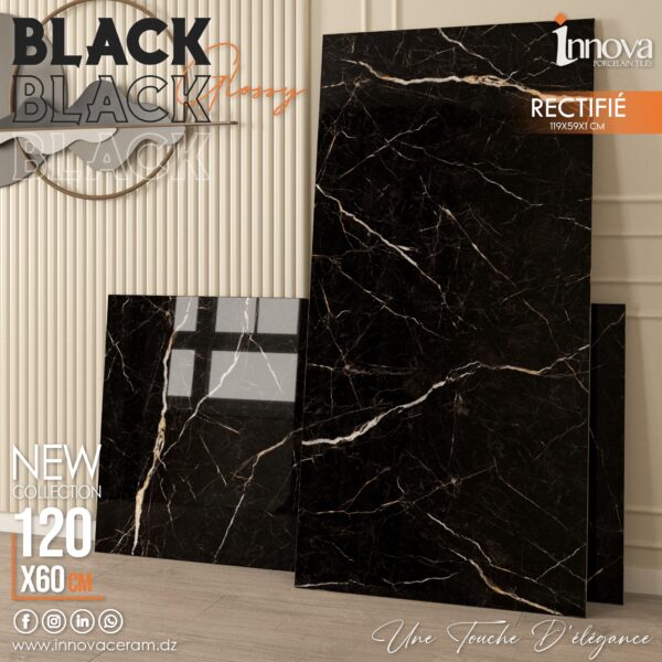 BLACK 120X60